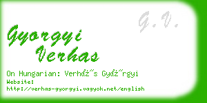 gyorgyi verhas business card